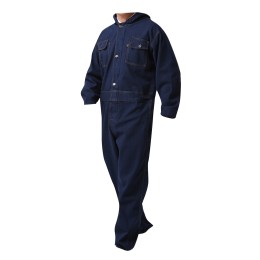 SKWK003 長袖連體工作服 帶帽男 純棉加厚電焊工作服 牛仔連體 汽修耐磨 勞保服 SKWK003 長袖連體工作服 帶帽男 純棉加厚電焊工作服 牛仔連體 汽修耐磨 勞保服